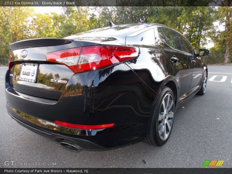 Ebony Black / Black 2012 Kia Optima SX