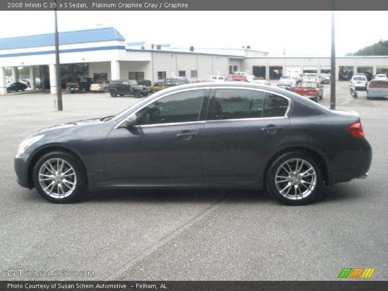 Platinum Graphite Gray / Graphite 2008 Infiniti G 35 x S Sedan