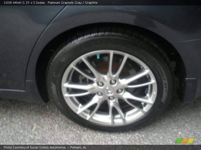 Platinum Graphite Gray / Graphite 2008 Infiniti G 35 x S Sedan