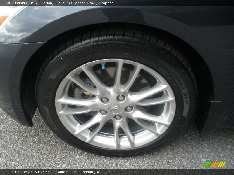 Platinum Graphite Gray / Graphite 2008 Infiniti G 35 x S Sedan