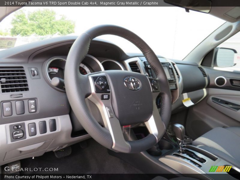 Magnetic Gray Metallic / Graphite 2014 Toyota Tacoma V6 TRD Sport Double Cab 4x4