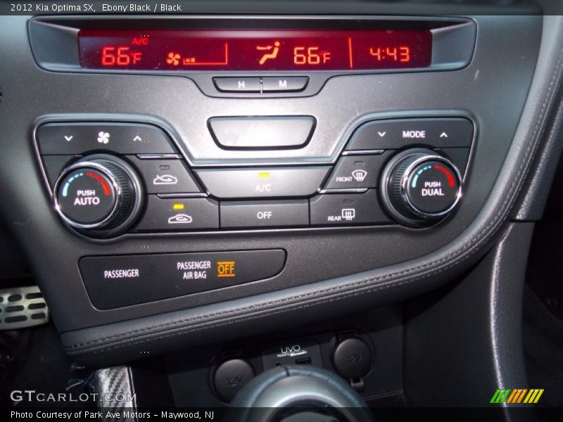 Ebony Black / Black 2012 Kia Optima SX