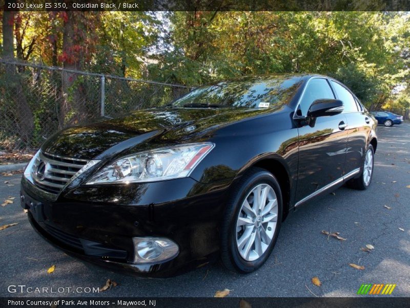 Obsidian Black / Black 2010 Lexus ES 350