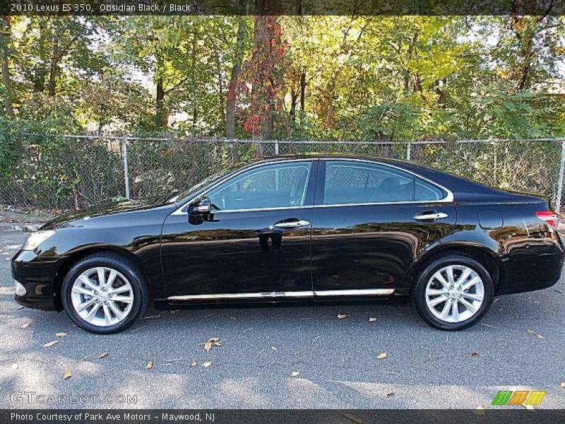 Obsidian Black / Black 2010 Lexus ES 350