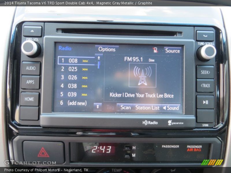 Magnetic Gray Metallic / Graphite 2014 Toyota Tacoma V6 TRD Sport Double Cab 4x4