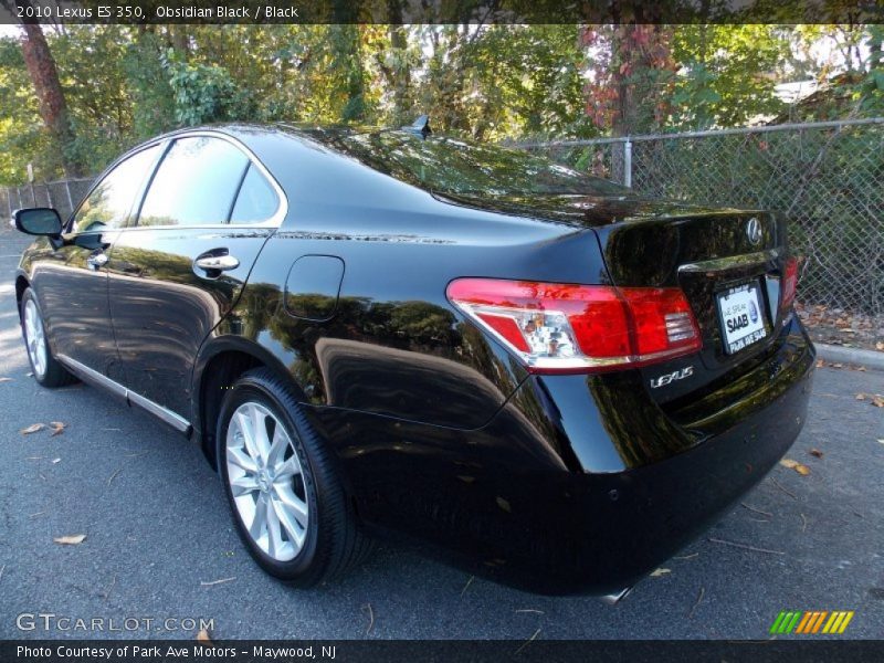 Obsidian Black / Black 2010 Lexus ES 350