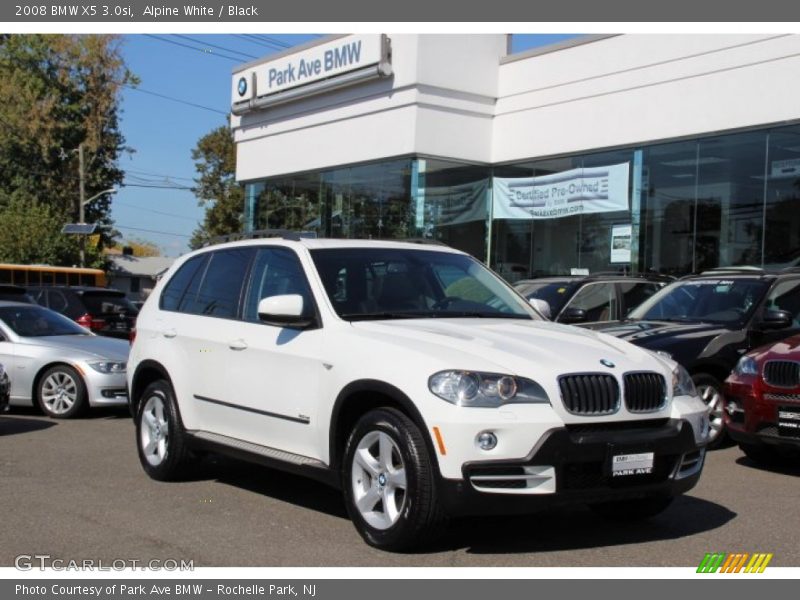 Alpine White / Black 2008 BMW X5 3.0si