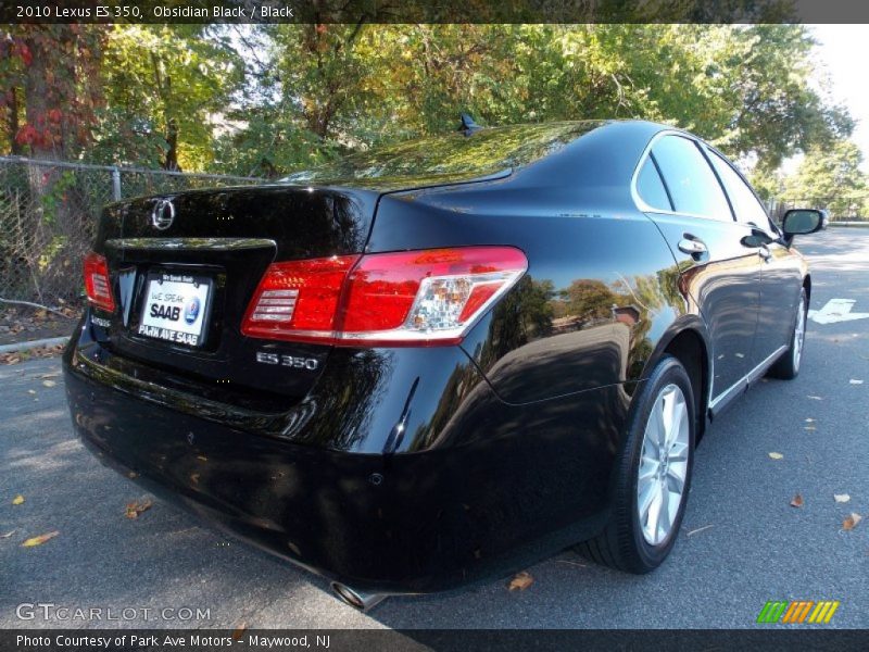 Obsidian Black / Black 2010 Lexus ES 350