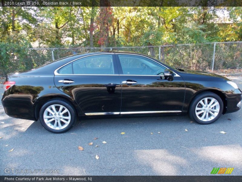 Obsidian Black / Black 2010 Lexus ES 350