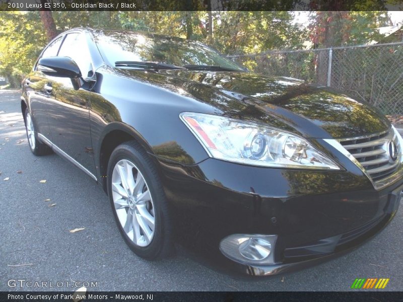 Obsidian Black / Black 2010 Lexus ES 350
