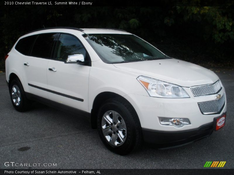 Summit White / Ebony 2010 Chevrolet Traverse LS