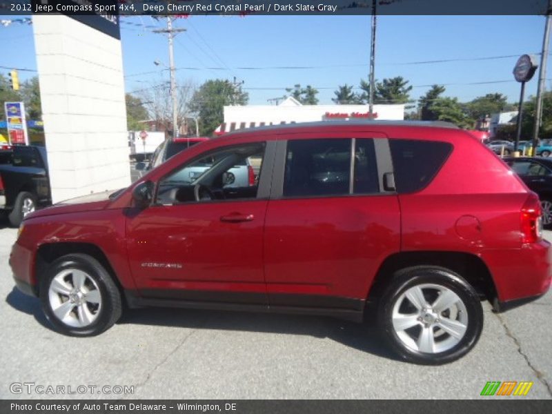 Deep Cherry Red Crystal Pearl / Dark Slate Gray 2012 Jeep Compass Sport 4x4