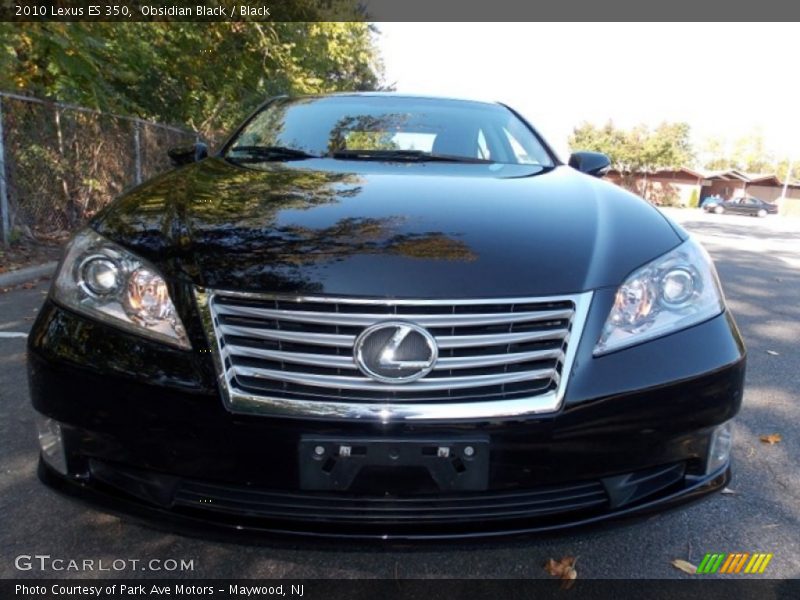 Obsidian Black / Black 2010 Lexus ES 350