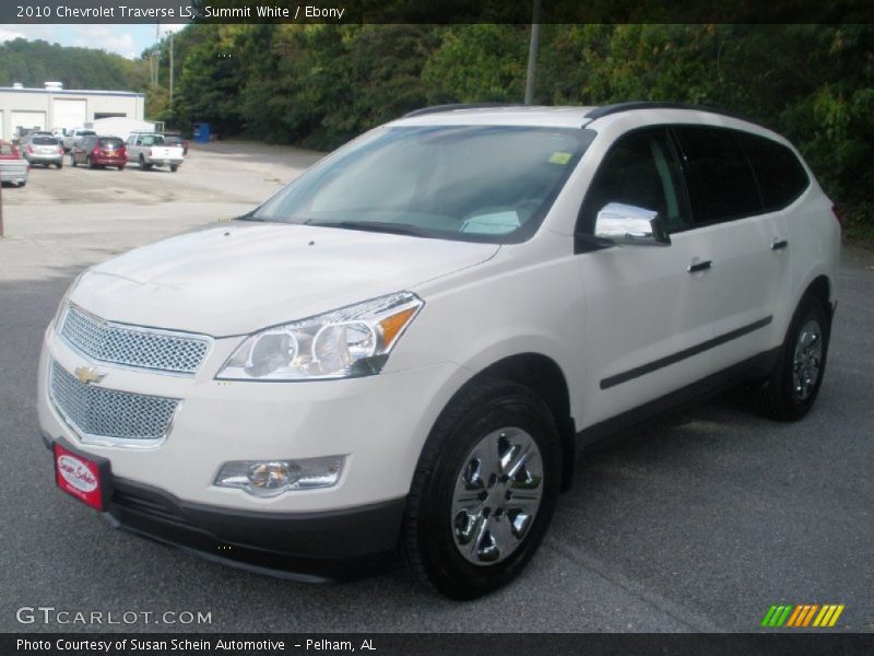 Summit White / Ebony 2010 Chevrolet Traverse LS
