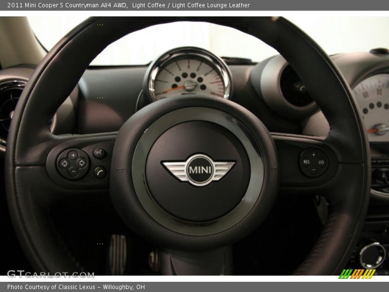 Light Coffee / Light Coffee Lounge Leather 2011 Mini Cooper S Countryman All4 AWD