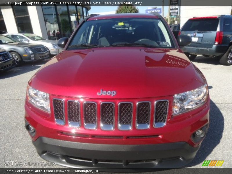 Deep Cherry Red Crystal Pearl / Dark Slate Gray 2012 Jeep Compass Sport 4x4