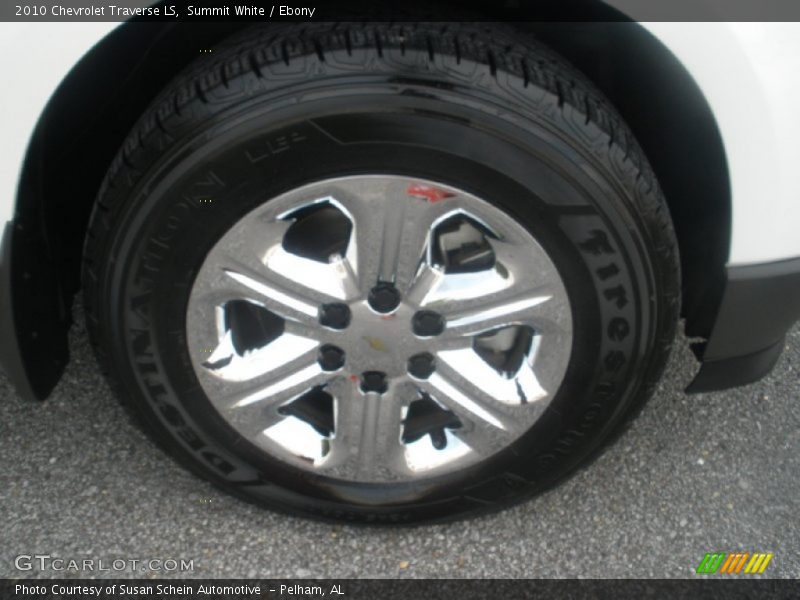 Summit White / Ebony 2010 Chevrolet Traverse LS