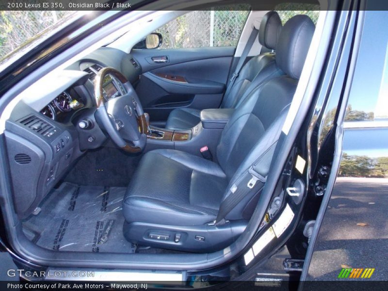 Obsidian Black / Black 2010 Lexus ES 350