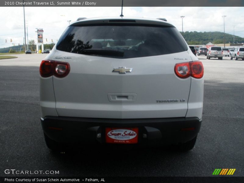 Summit White / Ebony 2010 Chevrolet Traverse LS