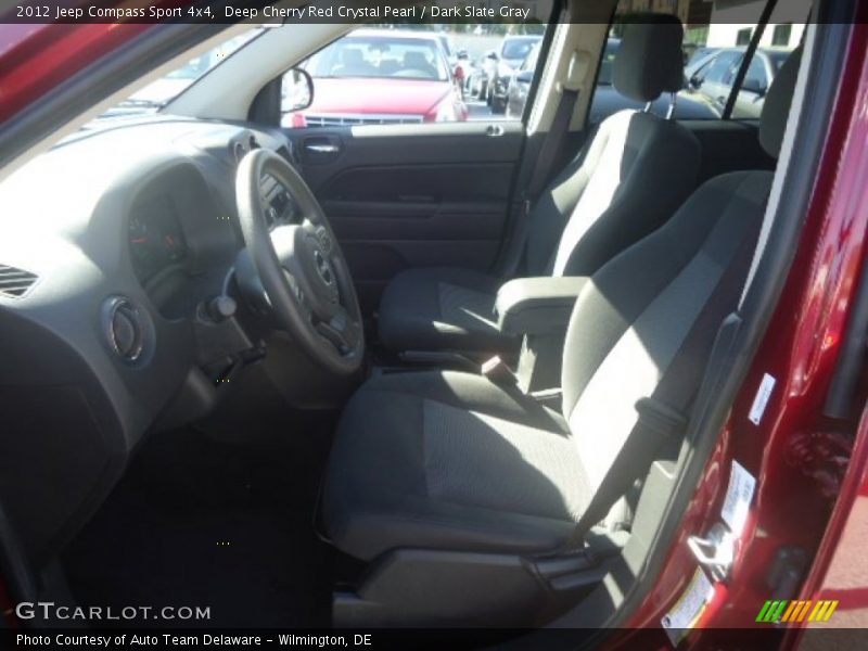 Deep Cherry Red Crystal Pearl / Dark Slate Gray 2012 Jeep Compass Sport 4x4
