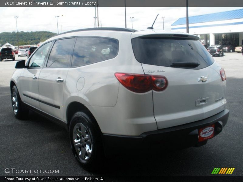 Summit White / Ebony 2010 Chevrolet Traverse LS