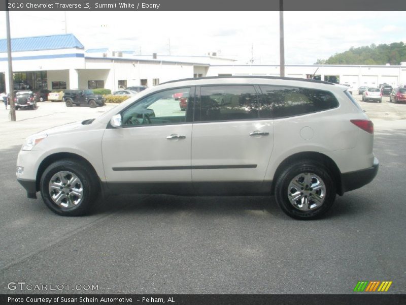 Summit White / Ebony 2010 Chevrolet Traverse LS