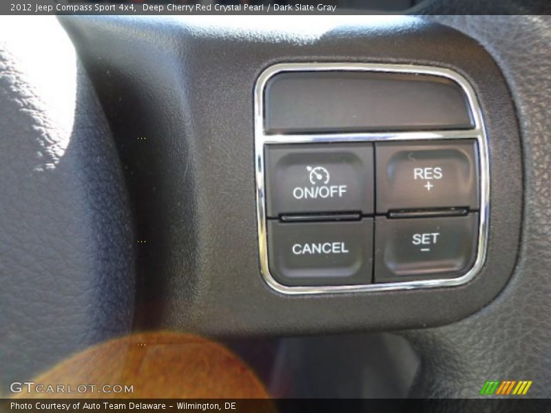 Deep Cherry Red Crystal Pearl / Dark Slate Gray 2012 Jeep Compass Sport 4x4