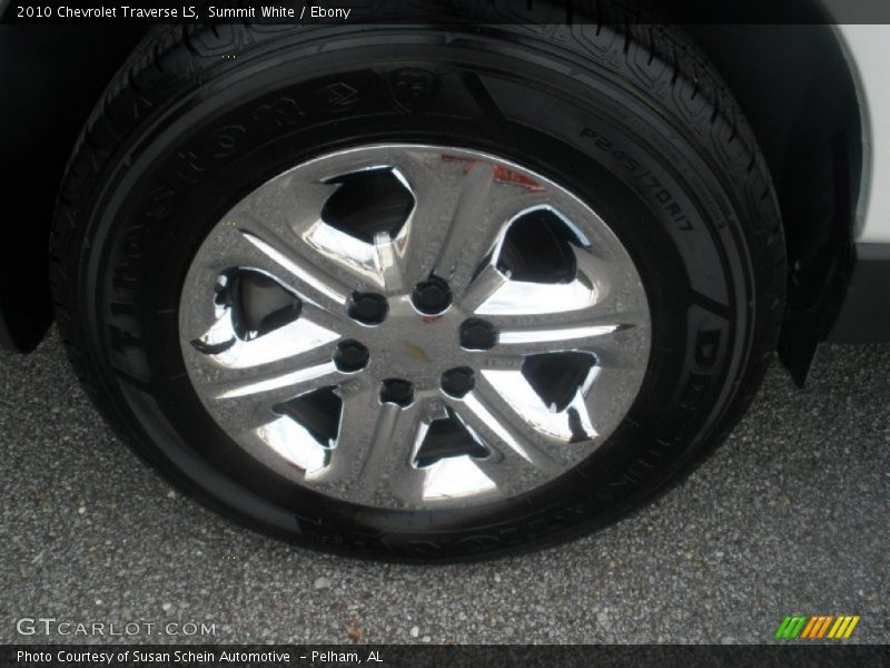 Summit White / Ebony 2010 Chevrolet Traverse LS