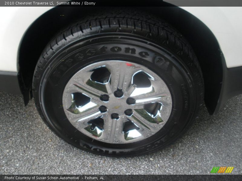 Summit White / Ebony 2010 Chevrolet Traverse LS