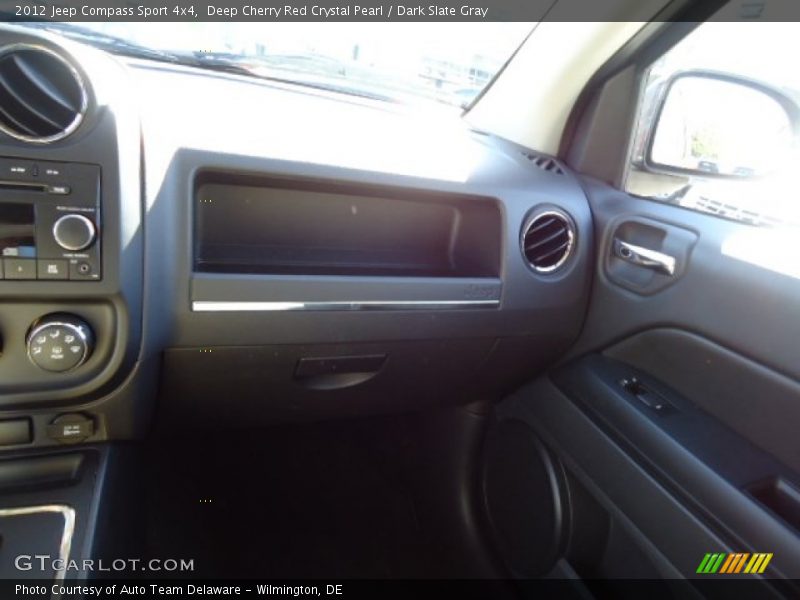 Deep Cherry Red Crystal Pearl / Dark Slate Gray 2012 Jeep Compass Sport 4x4