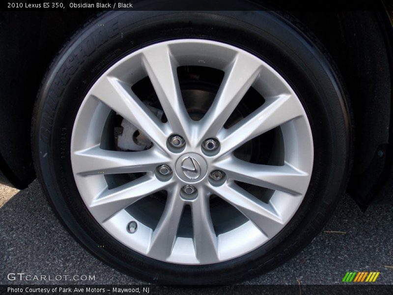 Obsidian Black / Black 2010 Lexus ES 350