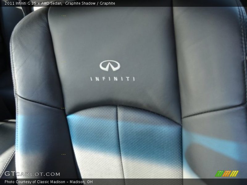 Graphite Shadow / Graphite 2011 Infiniti G 25 x AWD Sedan