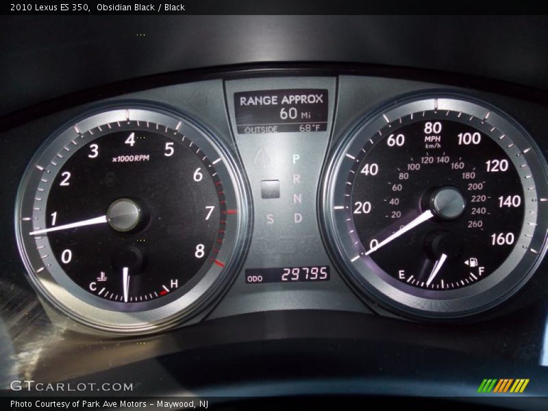 Obsidian Black / Black 2010 Lexus ES 350