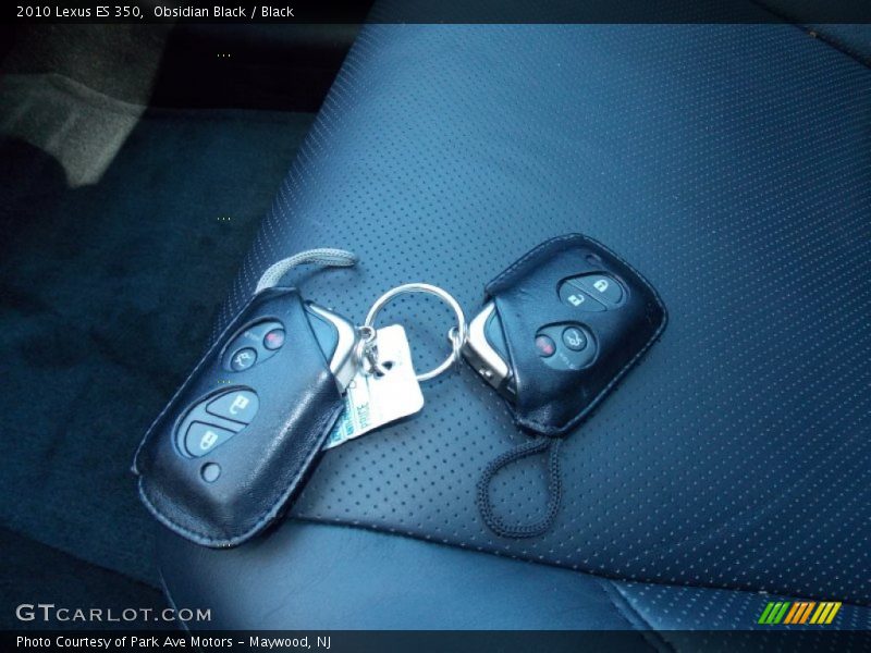Obsidian Black / Black 2010 Lexus ES 350