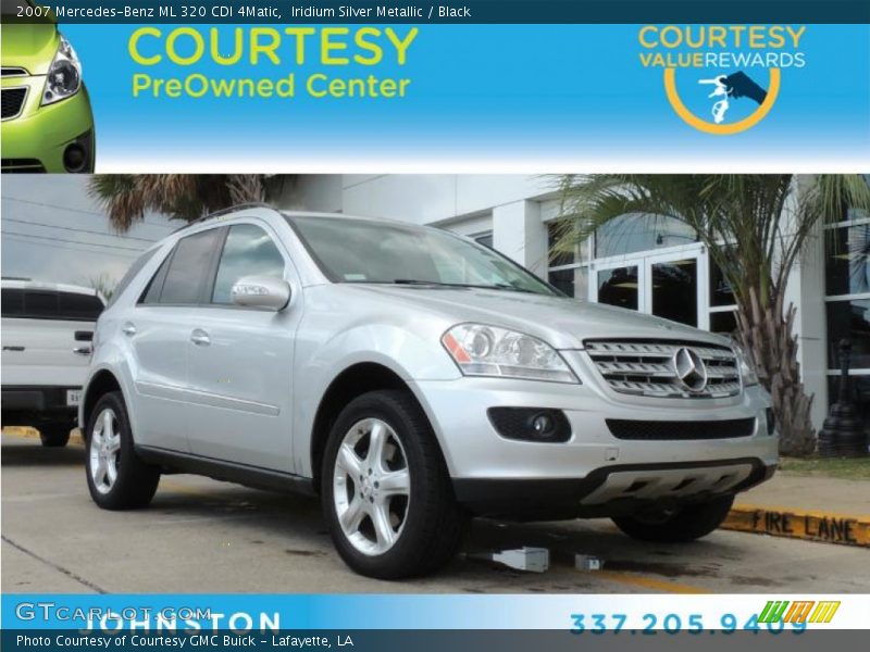 Iridium Silver Metallic / Black 2007 Mercedes-Benz ML 320 CDI 4Matic