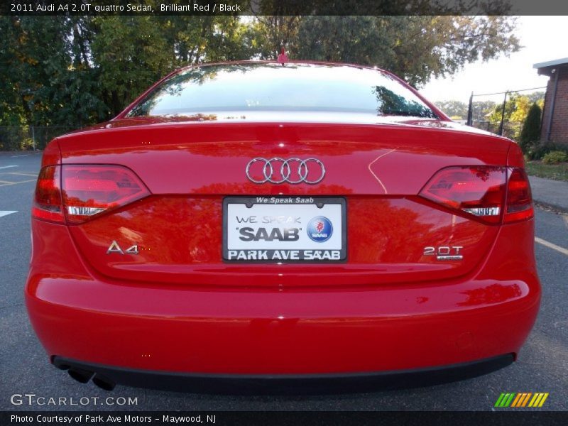 Brilliant Red / Black 2011 Audi A4 2.0T quattro Sedan