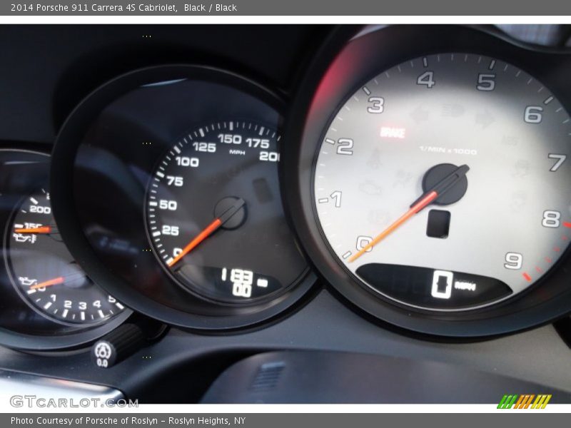 Black / Black 2014 Porsche 911 Carrera 4S Cabriolet