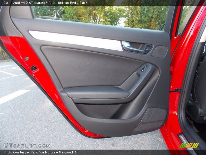Brilliant Red / Black 2011 Audi A4 2.0T quattro Sedan