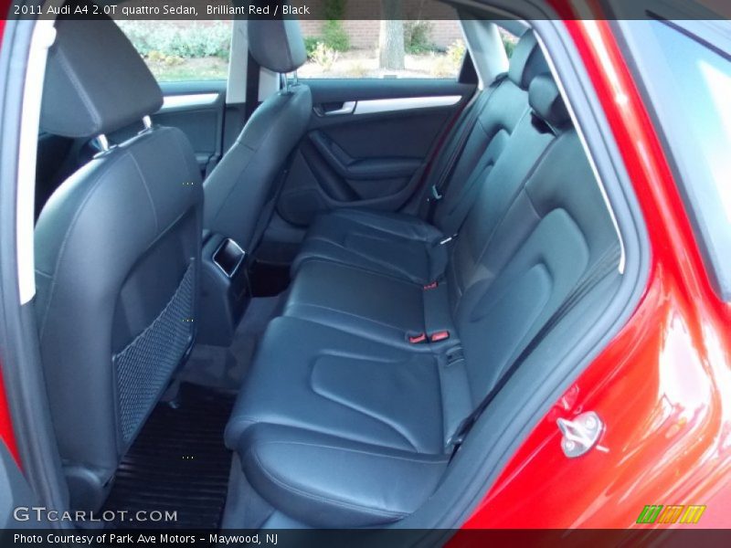 Brilliant Red / Black 2011 Audi A4 2.0T quattro Sedan