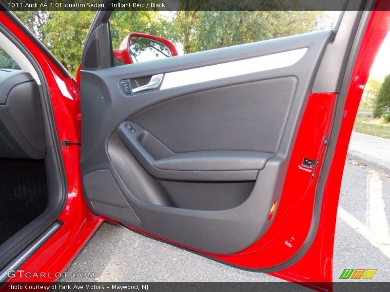Brilliant Red / Black 2011 Audi A4 2.0T quattro Sedan