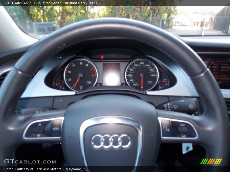 Brilliant Red / Black 2011 Audi A4 2.0T quattro Sedan