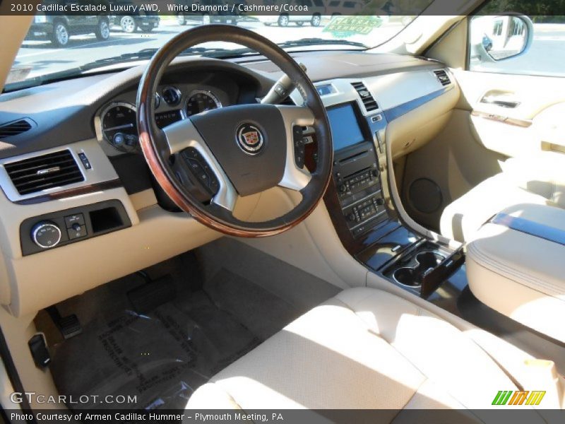 White Diamond / Cashmere/Cocoa 2010 Cadillac Escalade Luxury AWD