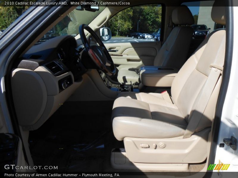 White Diamond / Cashmere/Cocoa 2010 Cadillac Escalade Luxury AWD