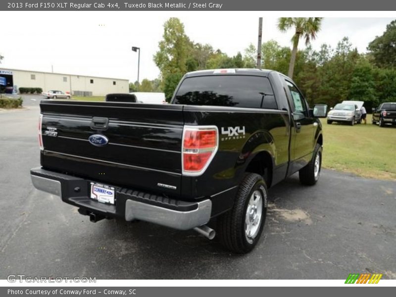 Tuxedo Black Metallic / Steel Gray 2013 Ford F150 XLT Regular Cab 4x4