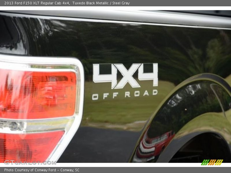 Tuxedo Black Metallic / Steel Gray 2013 Ford F150 XLT Regular Cab 4x4