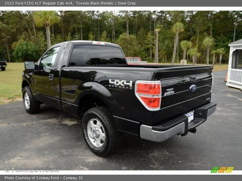 Tuxedo Black Metallic / Steel Gray 2013 Ford F150 XLT Regular Cab 4x4