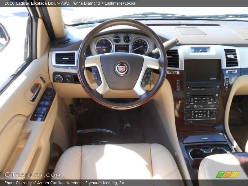 White Diamond / Cashmere/Cocoa 2010 Cadillac Escalade Luxury AWD