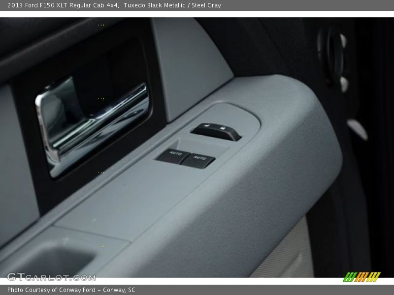 Tuxedo Black Metallic / Steel Gray 2013 Ford F150 XLT Regular Cab 4x4
