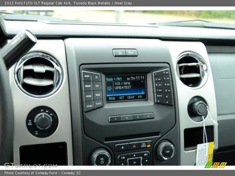 Tuxedo Black Metallic / Steel Gray 2013 Ford F150 XLT Regular Cab 4x4