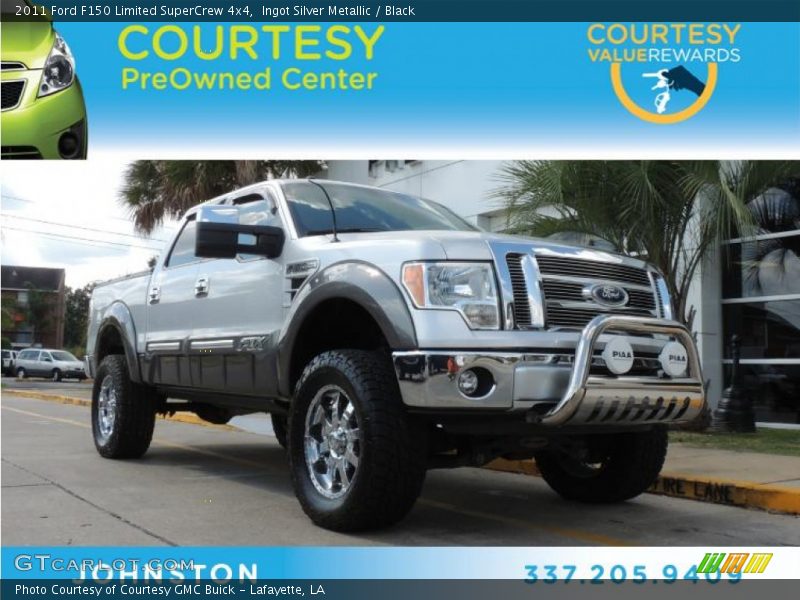 Ingot Silver Metallic / Black 2011 Ford F150 Limited SuperCrew 4x4